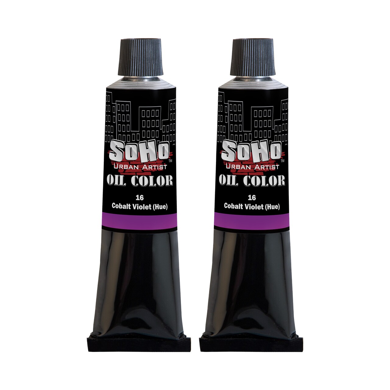 SoHo Urban Artist Oil Paint - 2 Pack, Cobalt Violet Hue 2 Pack - 170 ml Tube - Best Valued Oil Colors for Painting with Excellent Pigment Load